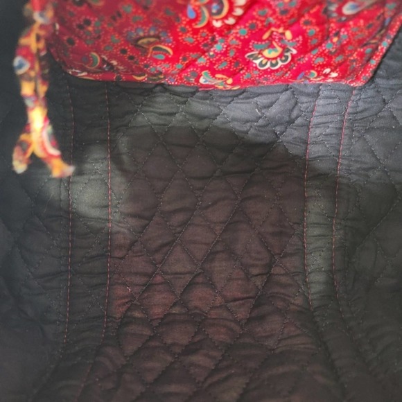 Vera Bradley Designs Red Long Strap Shoulder Bag CLEAN Beautiful UEC - Picture 6 of 8